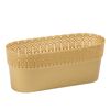 Osłonka na doniczki 30 x 11.7 cm plastikowa złota BELLA LAMELA