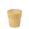 Osłonka na doniczkę 13 cm plastikowa złota BELLA