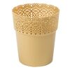 Osłonka na doniczkę 17 cm plastikowa złota BELLA