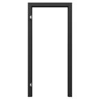 Ościeżnica regulowana do skrzydeł bezprzylgowych Vector 70 lewa czarna 120-140 mm Porta
