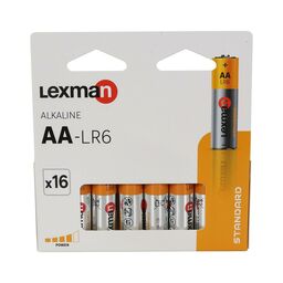 Bateria alkaliczna LR6/AA 16 SZT. LEXMAN