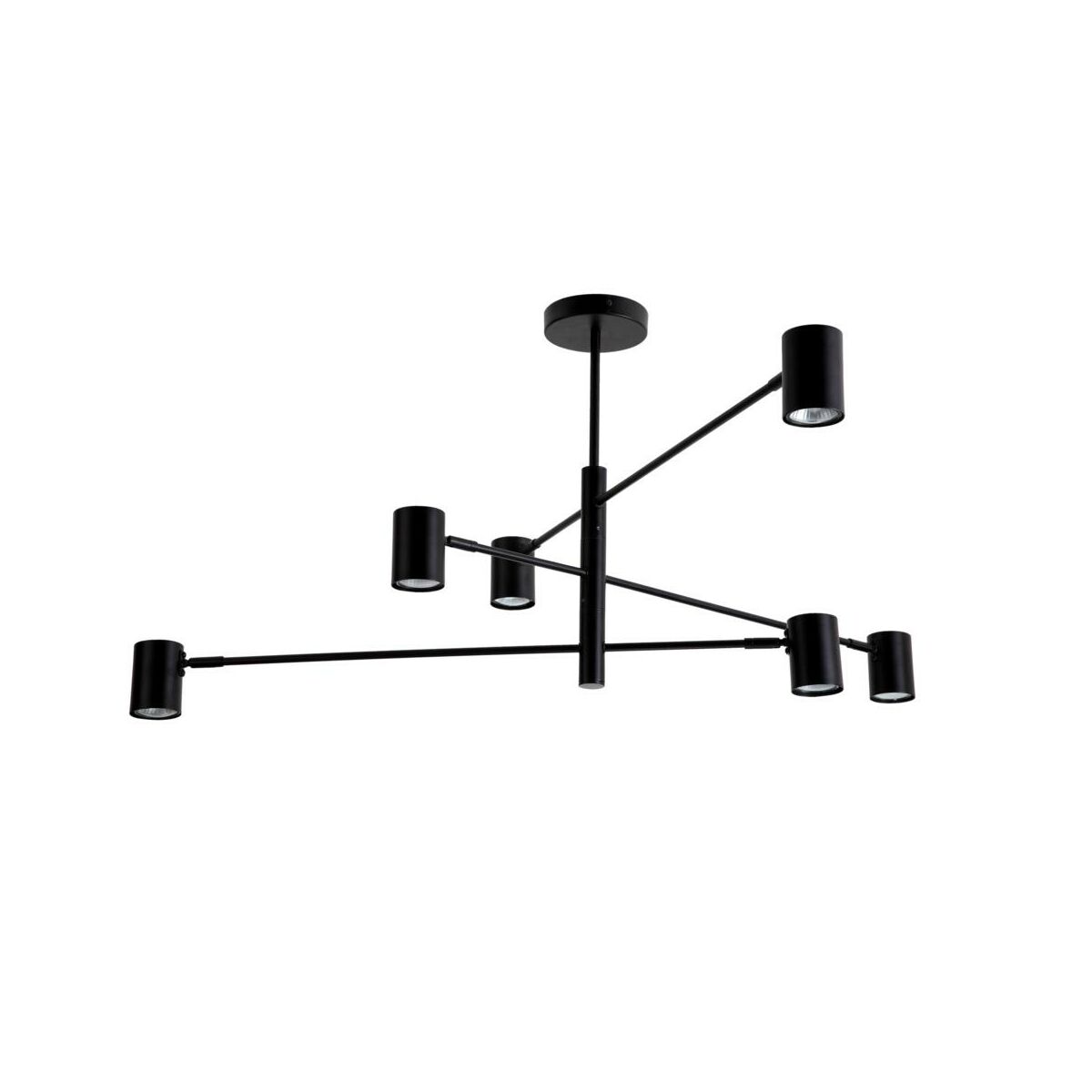 Lampa sufitowa Snow czarna 6 x GU10 Light Prestige