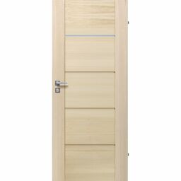 Drzwi wewnętrzne drewniane łazienkowe Triest Modern 80 Prawe Radex