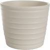 Osłonka na doniczkę 17 cm ceramiczna kremowa