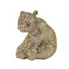 Zawieszka niedźwiedź 6 cm 3 szt. złoty
