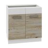 Szafka kuchenna CUBA LIBRE 80 cm BIAŁA/DĄB BORDEAUX LAYMAN