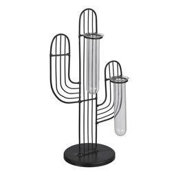Wazon metalowy Cactus na sukulenty czarny