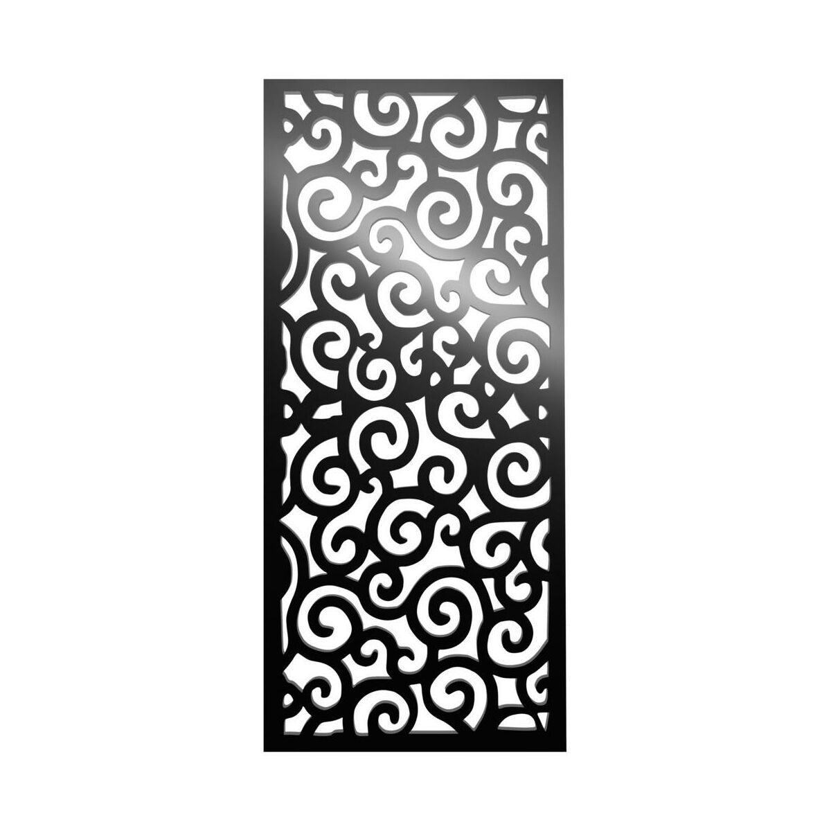 Panel ażurowy Tradycyjny Czarny  półmatowy 90 x 200 cm