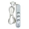 Przedłużacz listwowy z wyłącznikiem 3x2P 2xUSB 1.5 m LEXMAN