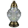 Znicz szklany z wkładem parafinowym 200 g / 60 h 5882