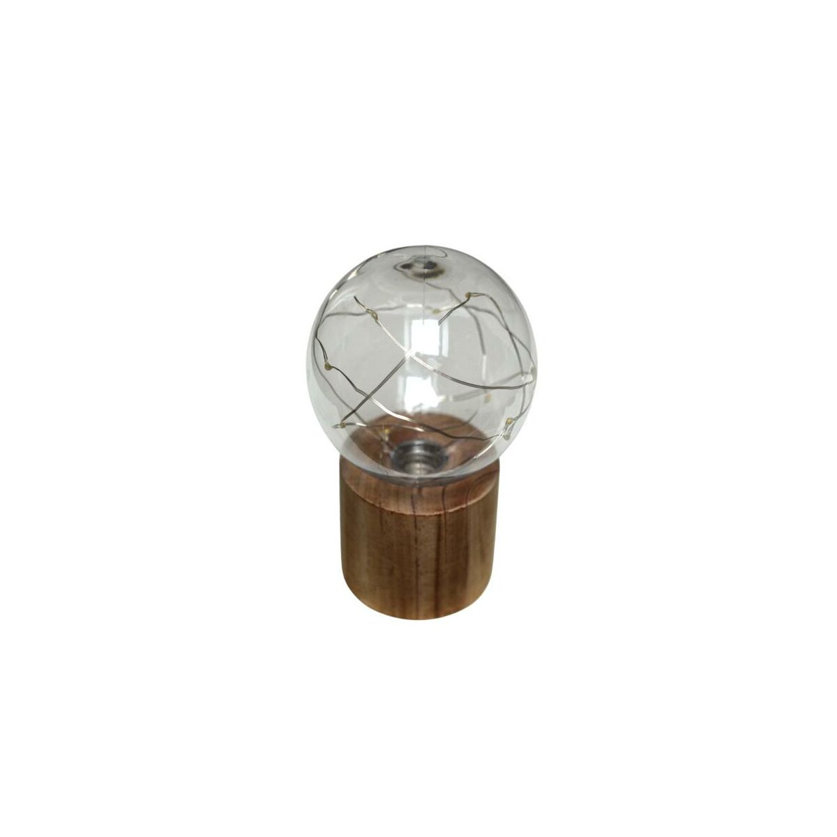 Szklana kula świecąca LED wys. 15.5cm