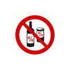 Znak informacyjny ZAKAZ SPOŻYWANIA ALKOHOLU