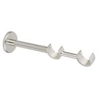 Wspornik do karnisza 28 mm podwójny ścienny nikiel regulowana długość 215-270 mm INSPIRE