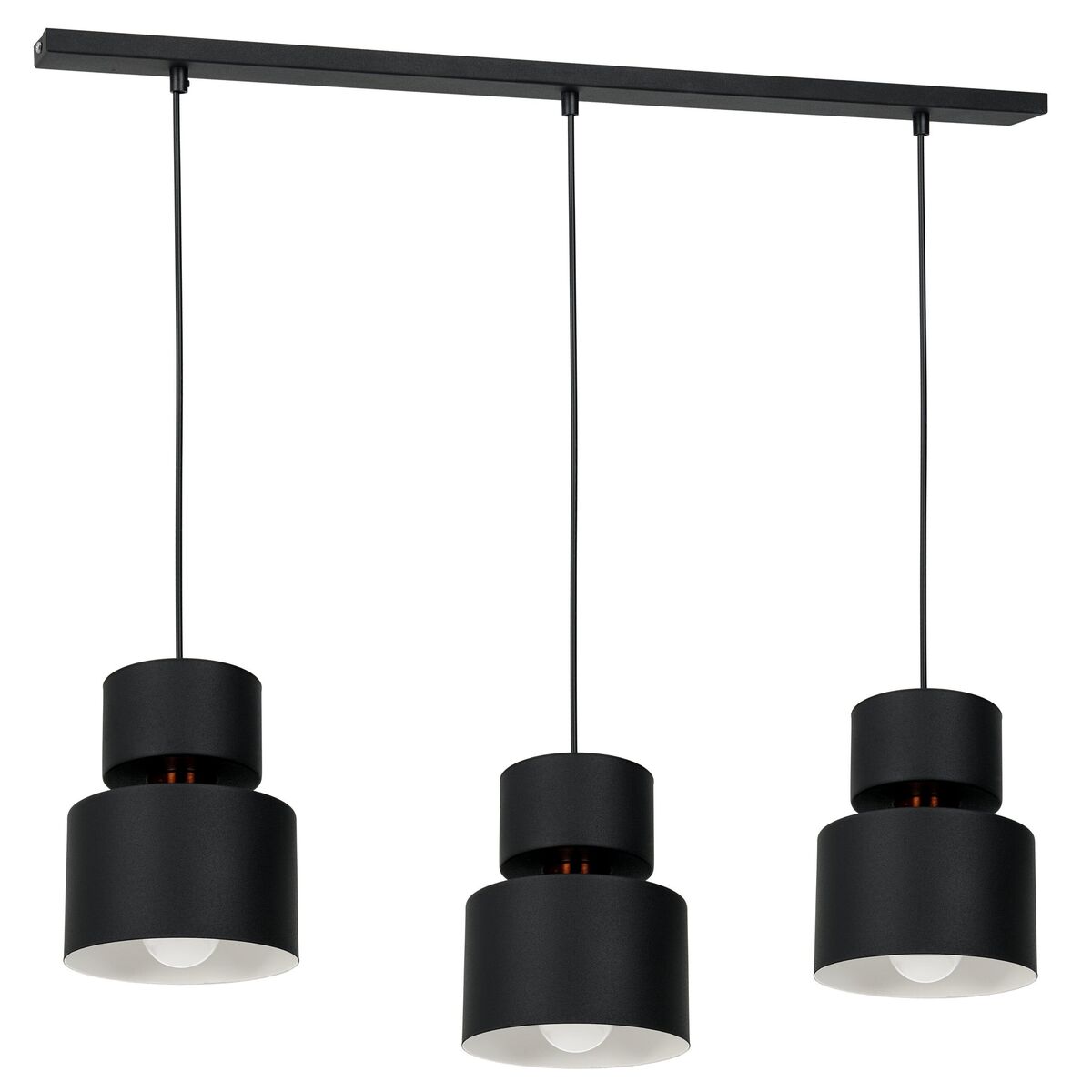 Lampa wisząca bez źródła światła KADM 3 BLACK 1029E_1 ALDEX