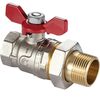 Zawór kulowy GW/GZ 1/2" x 3/4" z półśrubunek motyl CALIDO