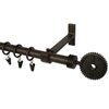 Karnisz RETRO 160 cm pojedynczy miedź 19 mm metalowy