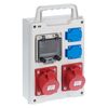 Rozdzielnia siłowa RS 1 / 4 6211 - 00 / 2 X 2P + Z 2 X 3P + N + Z 16A ELEKTRO - PLAST