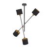 Lampa wisząca Orion czarna 4 x E14 Wofi