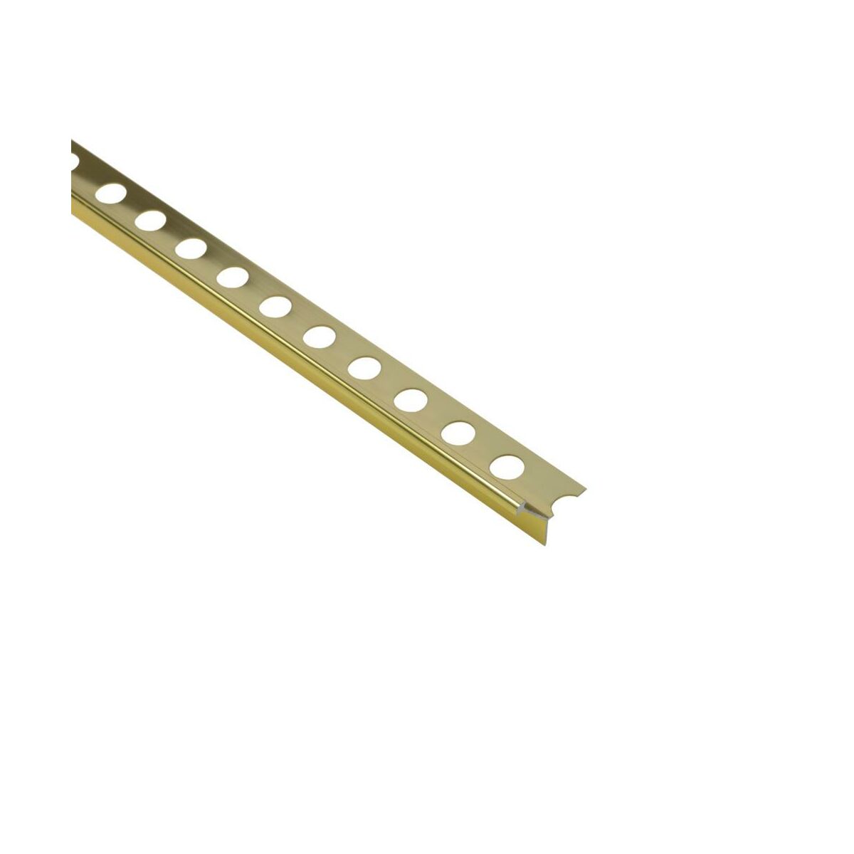 Profil do glazury aluminium zewnętrzny 12 mm / 2.5 m Złoty poler Cezar