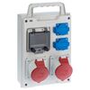 Rozdzielnica elektryczna bez wyposażenia RS 1 / 4 6212 - 00 / 2 X 2P + Z 2 X 3P + N + Z 32A ELEKTRO-PLAST