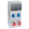 Rozdzielnia siłowa RS 1 / 8 6242 - 00 / 2 X 2P + Z 2 X 3P + N + Z 32A ELEKTRO - PLAST