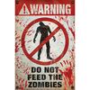Plakat WARNING! ZOMBIES 61 x 91.5 cm