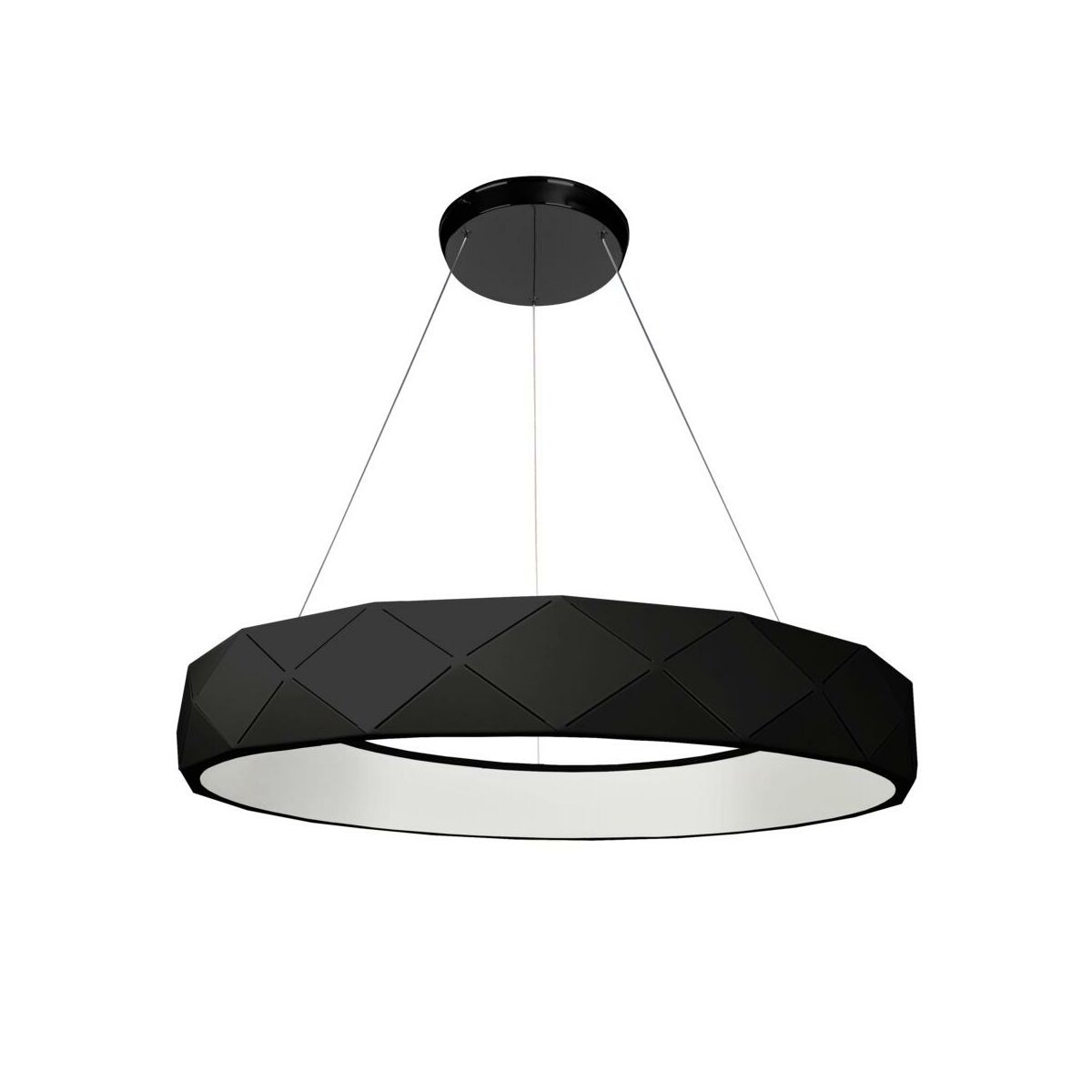 Lampa wisząca Reus 3240 lm czarna LED Light Prestige