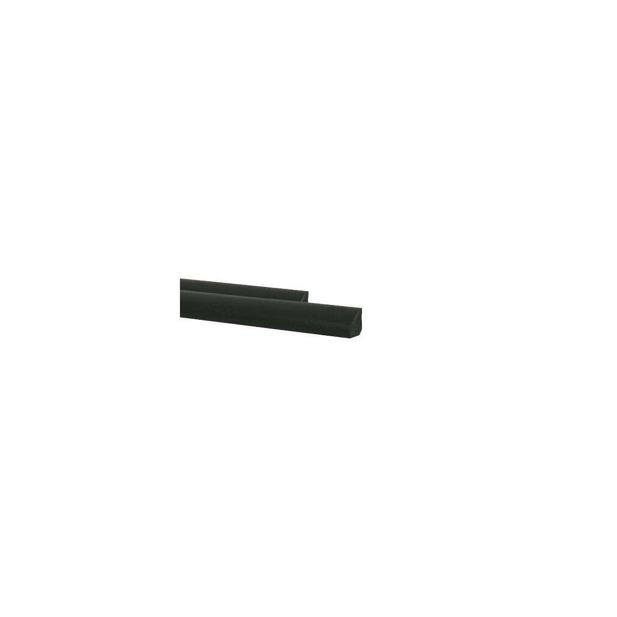 Ćwierćwałek pcv czarny uniwersalny 14x14x2500 cm Korner