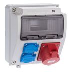 Rozdzielnica elektryczna bez wyposażenia RS 1 / 9 6232 - 00 / 2 X 2P + Z 3P + N + Z 32A ELEKTRO-PLAST