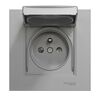 Gniazdo pojedyncze IP44 Miluz Ed aluminum SCHNEIDER