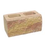Pustak ścienno-cokołowy 39 x 20 x 19 cm betonowy dwustronnie łupany SKAŁA LUBUSKA ZIEL-BRUK