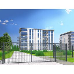 Brama przesuwna Stark 3D 4x1,7 m lewa antracyt Polbram