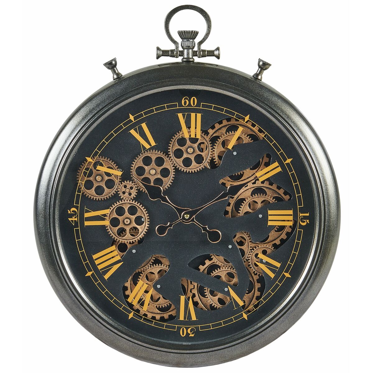 Zegar ścienny LZE-26 śr. 60 cm czarny