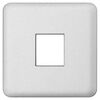 Plakietka do gniazda pojedynczego RJ11/RJ45 aluminium LEXMAN