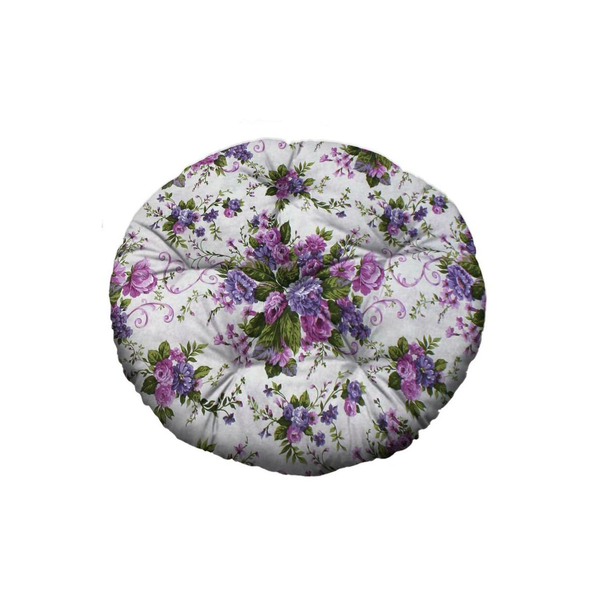 Poduszka okrągła Brasil Blumen fioletowa śr. 65 cm
