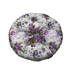 Poduszka okrągła Brasil Blumen fioletowa śr. 65 cm