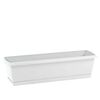 Skrzynka balkonowa 59 x 18.4 cm plastikowa biała z podstawką PROSPERPLAST