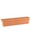 Skrzynka balkonowa 78.6 x 18.4 cm plastikowa terakota z podstawką