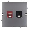 Gniazdo telefoniczno - komputerowe RJ11/RJ45 BASIC Srebrny KONTAKT SIMON
