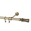 Karnisz PRADO JARIS 160 cm pojedynczy antyczne złoto 19 mm metalowy