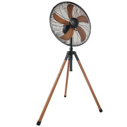 Wentylator stojący podłogowy 30 cm 40W trójnóg drewniany Volteno