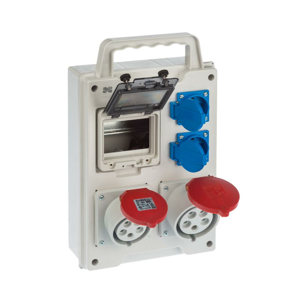 Rozdzielnica elektryczna z okablowaniem RS 1 / 4 6213 - 00 / 2 X 2P + Z 2 X 3P + N + Z 16 / 32 ELEKTRO-PLAST