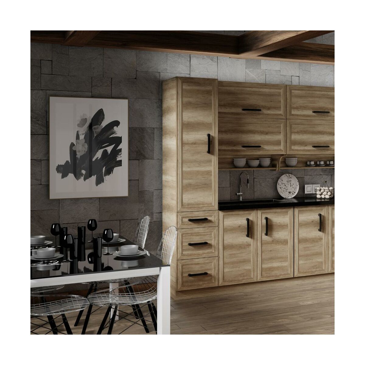 Panel zmywarki Arica 45 cm kolor dąb canyon