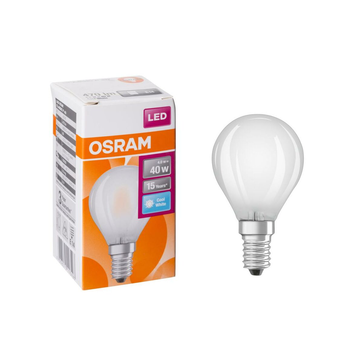 Żarówka LED E14 (230 V) 4W 470 lm Biały OSRAM