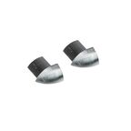 Zakończenie narożne zewnetrzne owalne 10 mm Srebrne/szczotkowane 2szt Standers