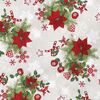 Tkanina świąteczna na mb X-Mas Decor czerwona szer. 140 cm