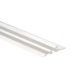 Profil najazdowy skośny riflowany 44 X 13 mm / 2.5m Srebrny Cezar