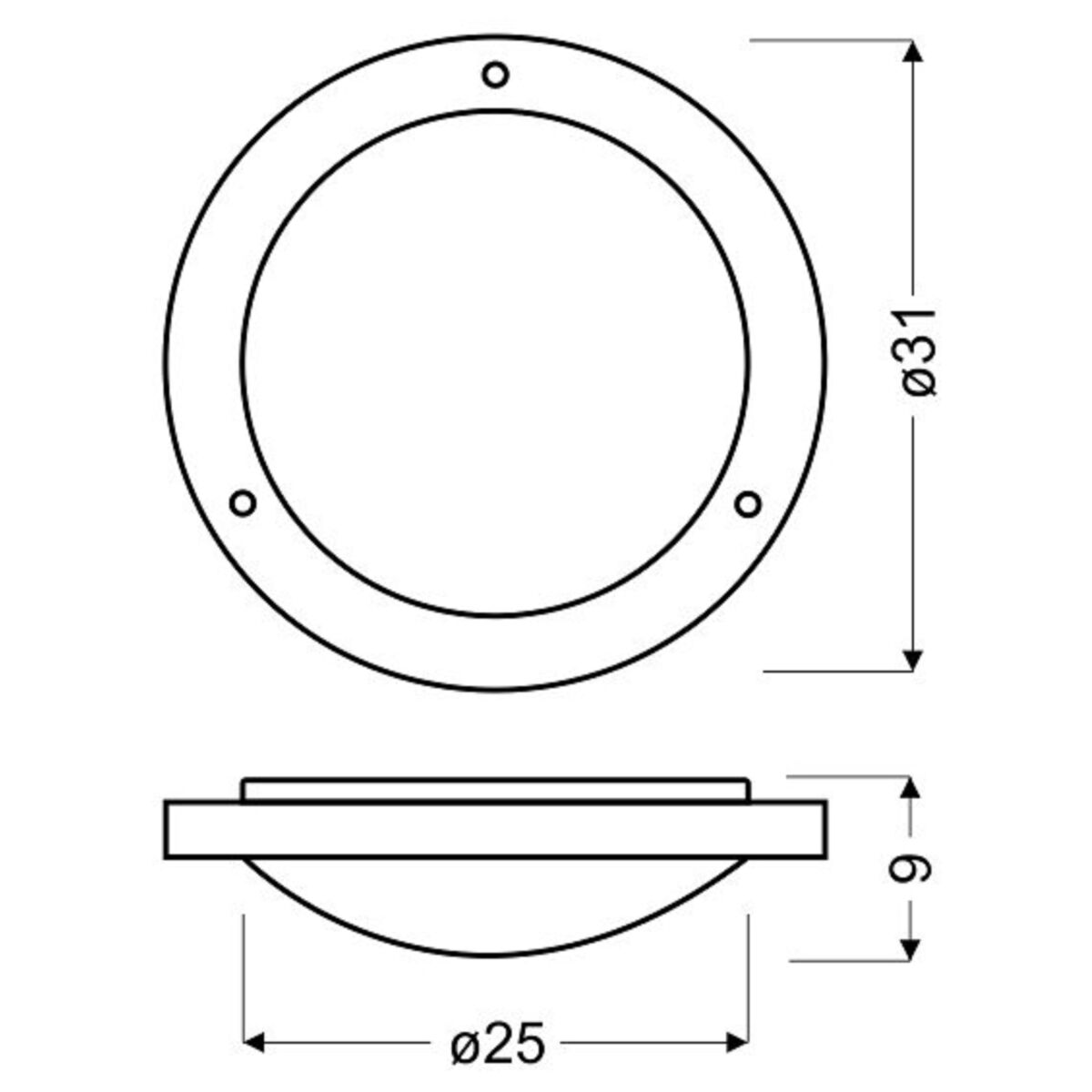 Plafon łazienkowy AQUILA IP44 nikiel E27 CANDELLUX