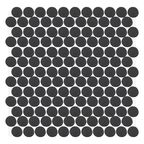 Mozaika Circle Black 31.5 x 31.5 Euroceramika