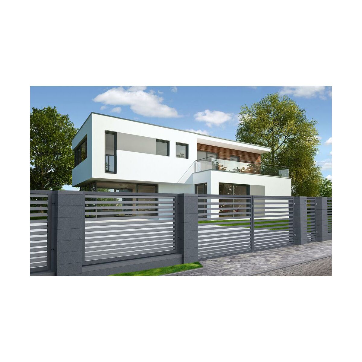 Brama przesuwna Bali II 4x1,5 m lewa automat Polbram